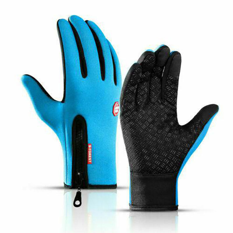 1pair Warm And Waterproof Touchscreen Gloves For Winter Sports