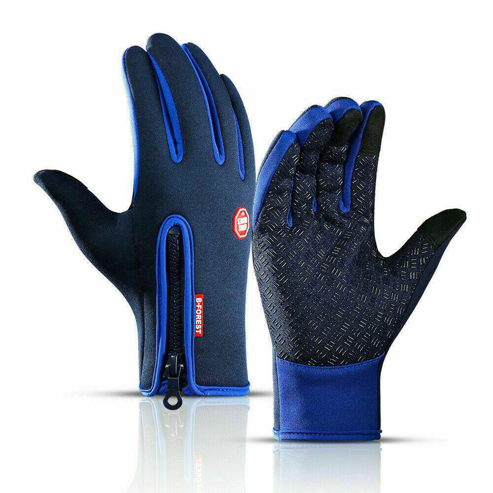 1pair Warm And Waterproof Touchscreen Gloves For Winter Sports