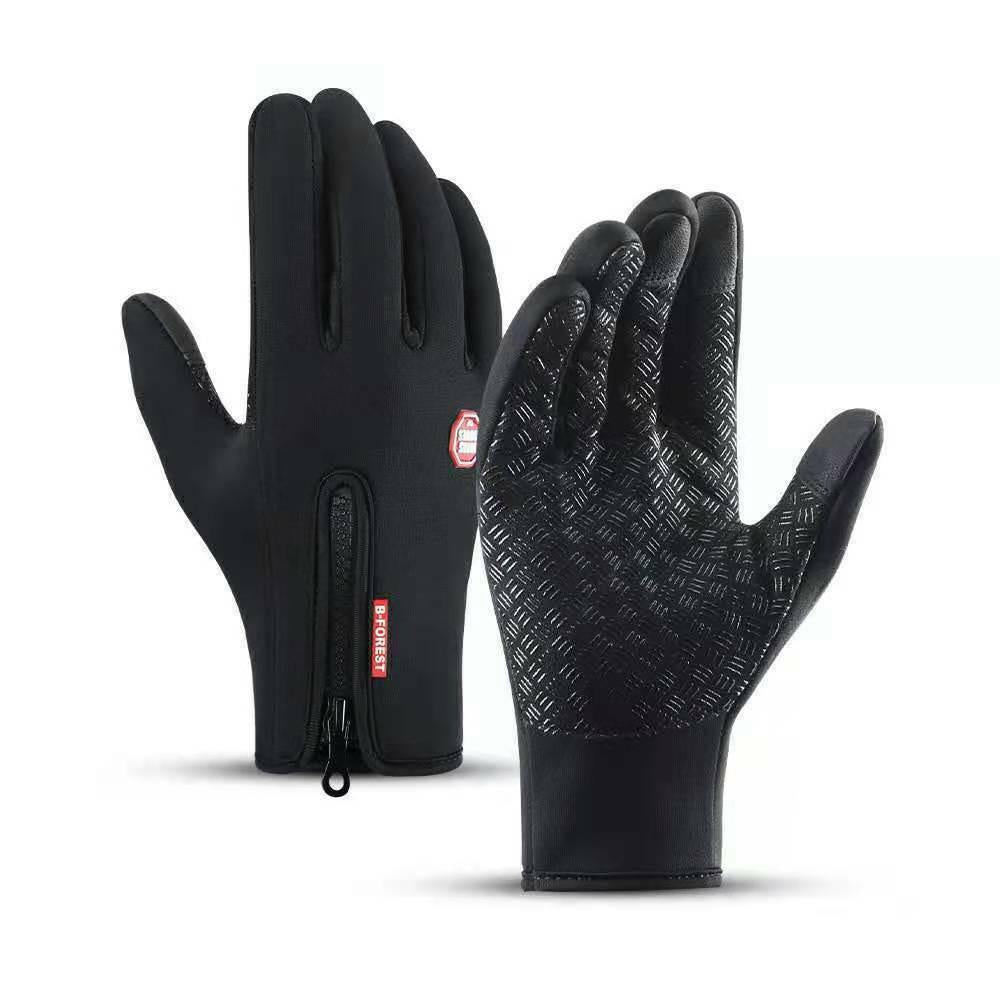 1pair Warm And Waterproof Touchscreen Gloves For Winter Sports