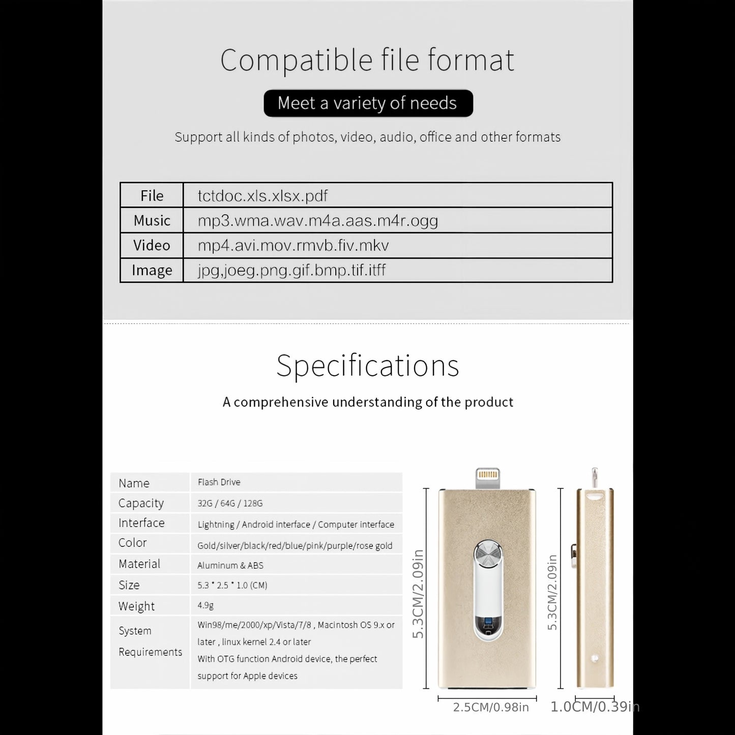 USB 3.0 Photostick: High Speed External Mobile Storage Pen Drive For Photos, Videos & Files - Copy With One Click!